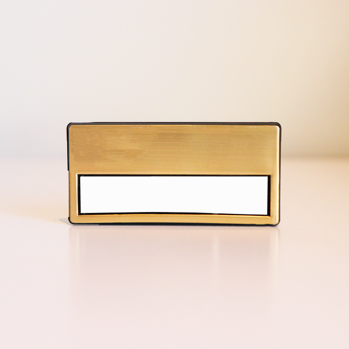 Plastic Name Badge with Replaceable Name Slot – Name Badges R Us