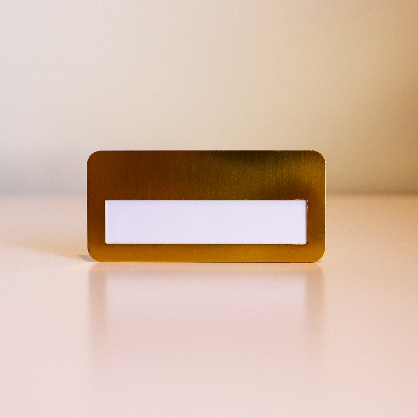 Small Metal Name Badge (Blank)