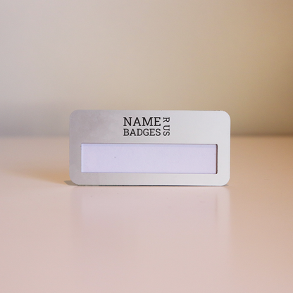 Small Metal Name Badge (Blank)