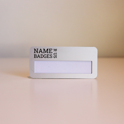 Small Metal Name Badge (Blank)